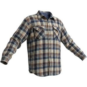 Vintage 80s Windbreaker Brand Plaid Flannel Shirt Jacket Shacket Korea Large